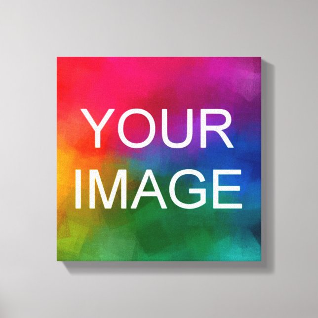 Event Wedding Family Photo Template Elegant Canvas Print (Front)