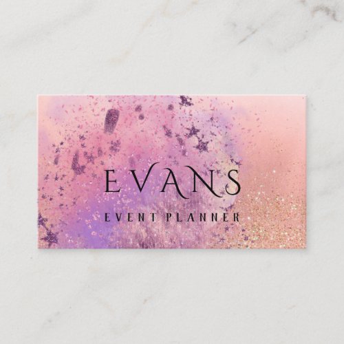 Event Wedding Planner Rose Blush Blogger Appointment Card