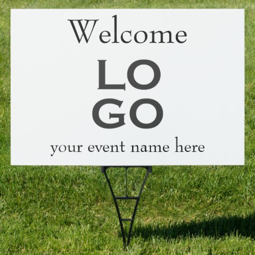 Event Welcome Sign with Custom Logo