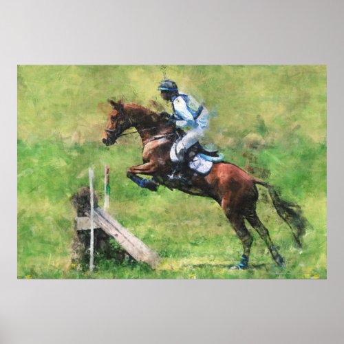 Eventer jumping poster