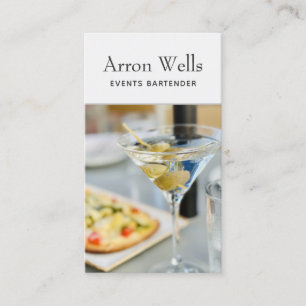 Events Bartender Business Card