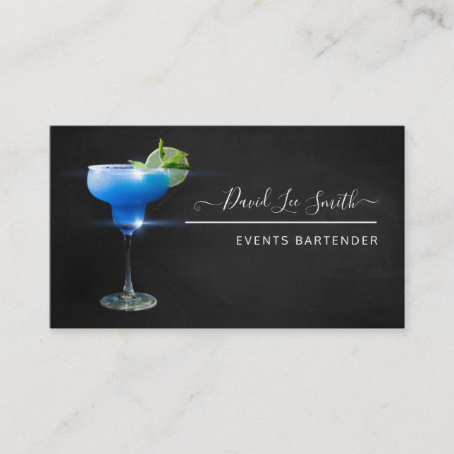 Events Professional Barman Business Card (Front)