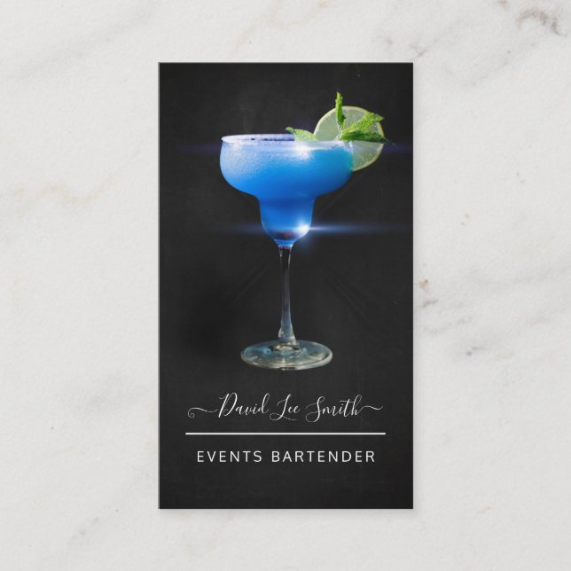 Events Professional Barman Business Card (Front)