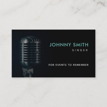 Events Singer Slogans Business Cards by MsRenny at Zazzle