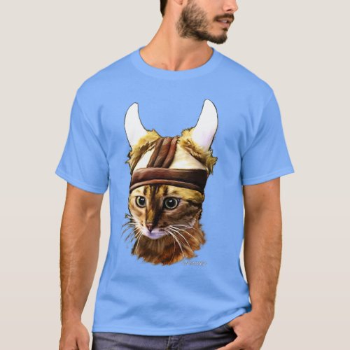 Eventyr Original Viking Cat Norwegian Gift  T_Shirt