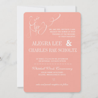 Ever After Chalkboard Invitation