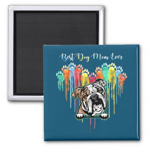 Ever Heart  Bulldog Dog Lover Magnet