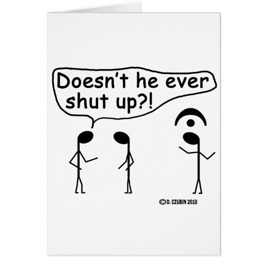 Ever Shut Up? Cards (Front)