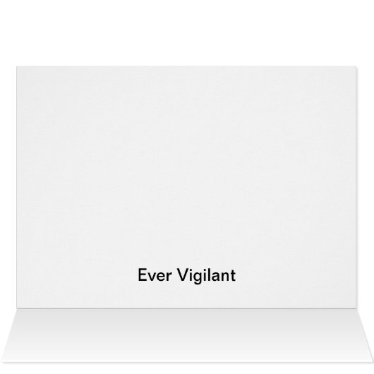 Ever Vigilant Bald Eagle (Inside Horizontal (Top))