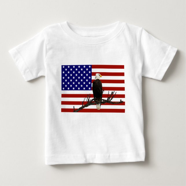 Ever Vigilant Bald Eagle Baby T-Shirt (Front)