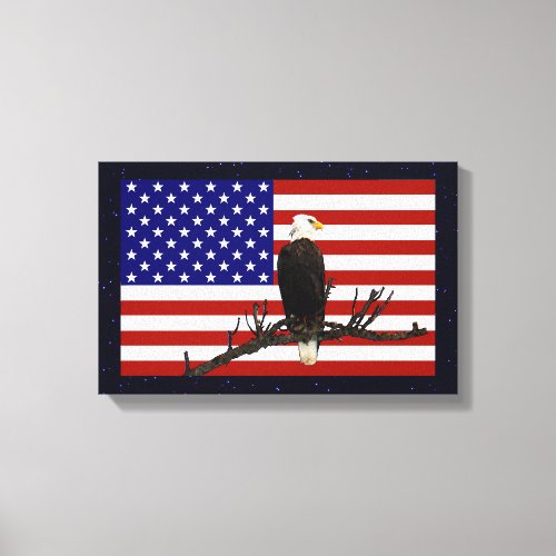 Ever Vigilant Bald Eagle Canvas Print