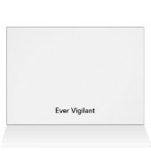 Ever Vigilant Bald Eagle Cards (Inside Horizontal (Top))