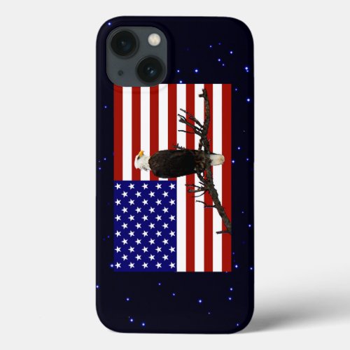 Ever Vigilant Bald Eagle iPhone 13 Case