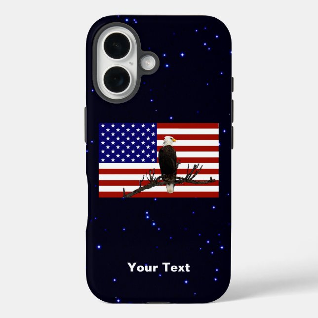 Ever Vigilant Bald Eagle Case-Mate iPhone Case (Back)