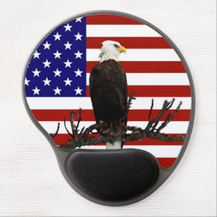 Ever Vigilant Bald Eagle Gel Mouse Pad