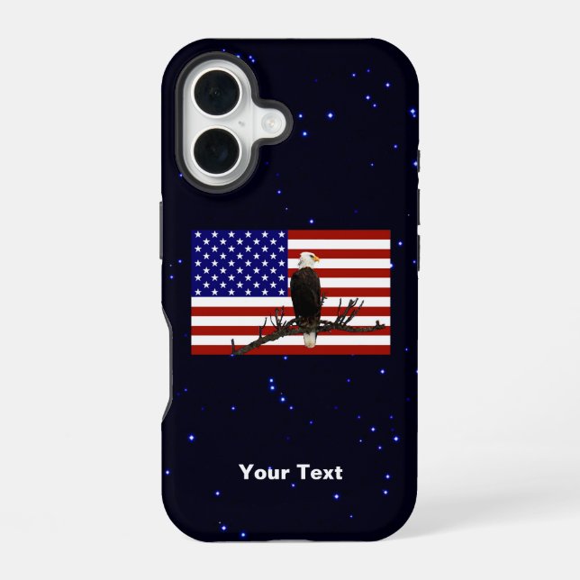 Ever Vigilant Bald Eagle Iphone Case (Back)
