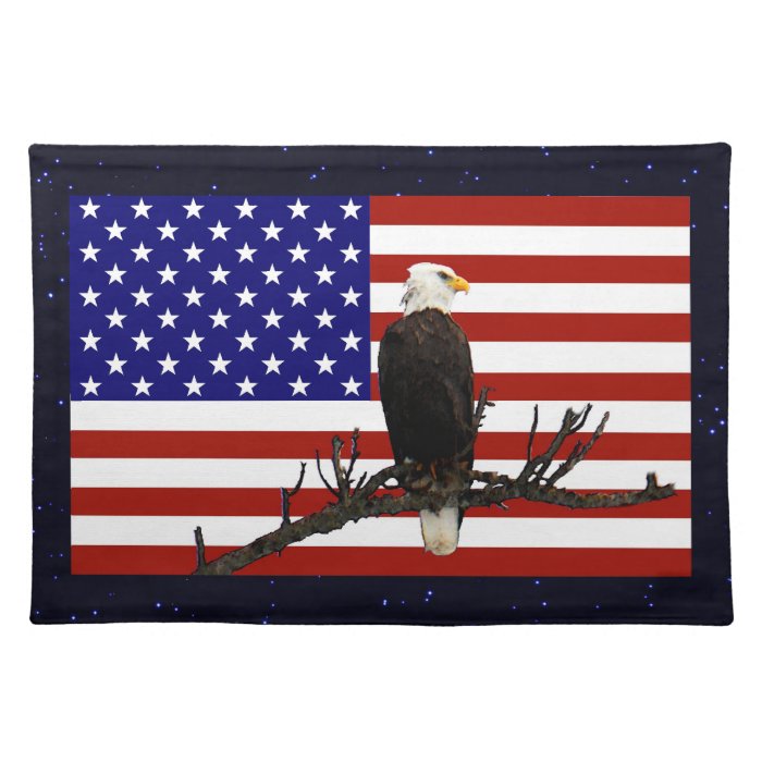 Ever Vigilant Bald Eagle Placemats