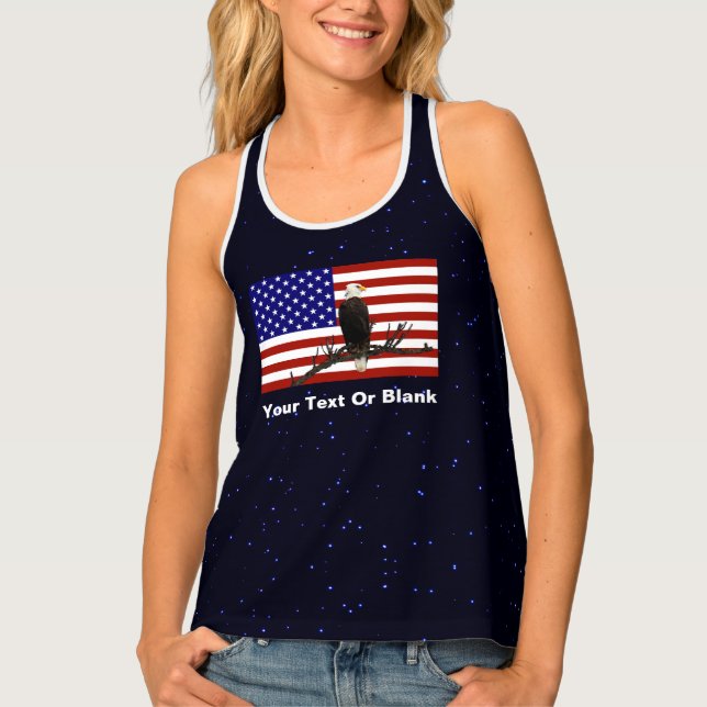 Ever Vigilant Bald Eagle Tank Top (Front)