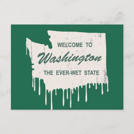 Ever-wet State Postcard