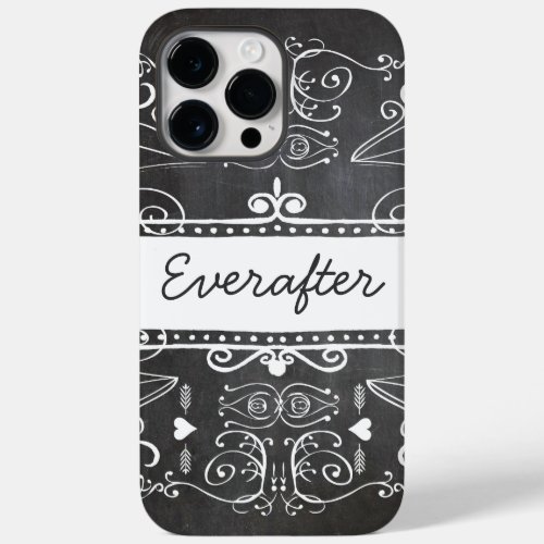 Everafter Chalkboard Typography Art Case_Mate iPhone 14 Pro Max Case