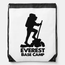 Everest Base Camp Adventure Drawstring Sling Bag