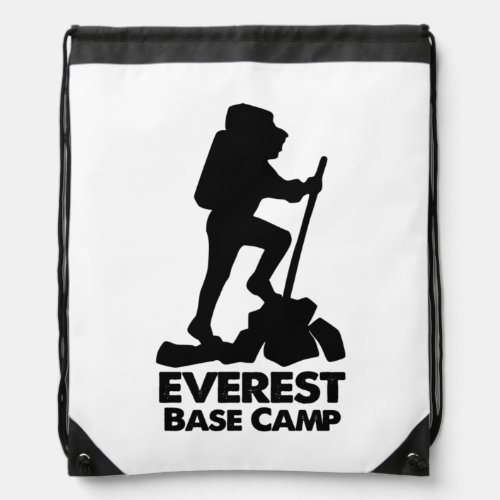 Everest Base Camp Adventure Drawstring Sling Bag