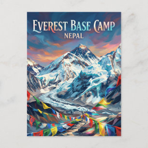 Everest Base Camp Nepal Postcard