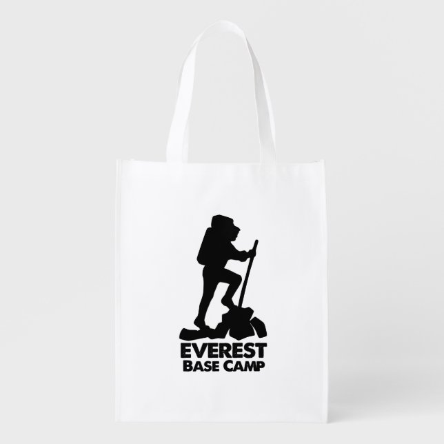 Everest Base Camp Reusable Grocery Bag (Front)
