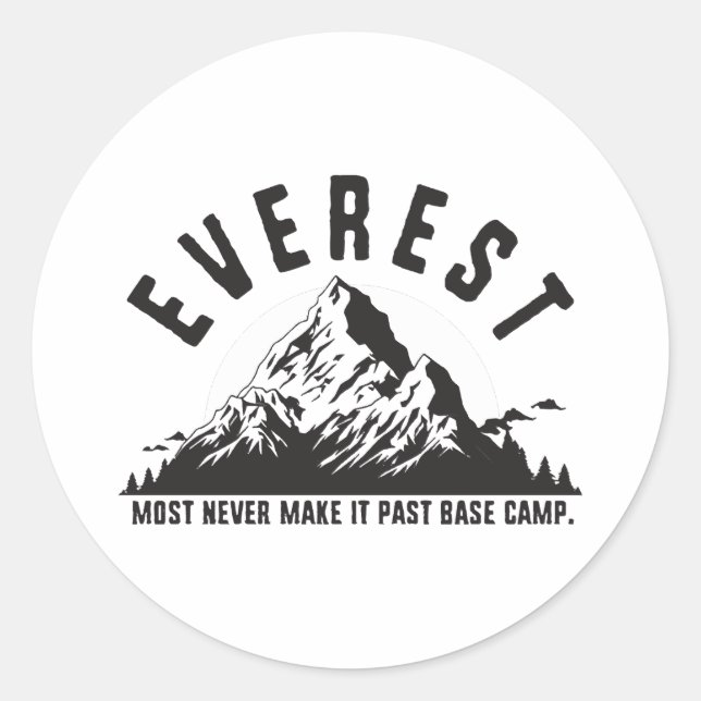 Everest Classic Round Sticker (Front)