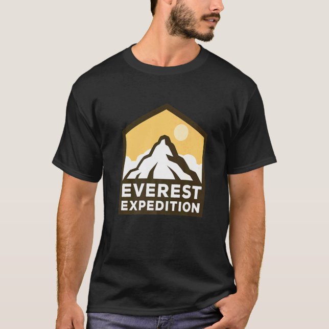 Everest Expeditions Mountain Exploration Adventure T-Shirt (Front)