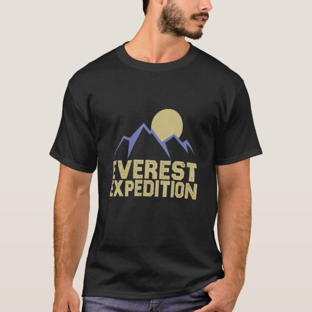 Everest Expeditions Mountain Exploration Adventure T-Shirt (Front)
