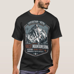 EVEREST NEPAL EXPEDITION MOUNTAIN DESIGN SHIRT BAD