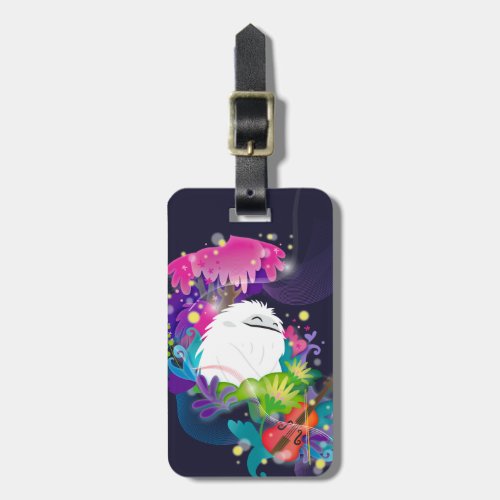 Everest With Flowers and a Violin Luggage Tag