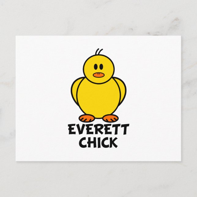 Everett Washington Chick Postcard (Front)