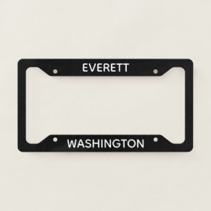 Everett Washington License Plate Frame