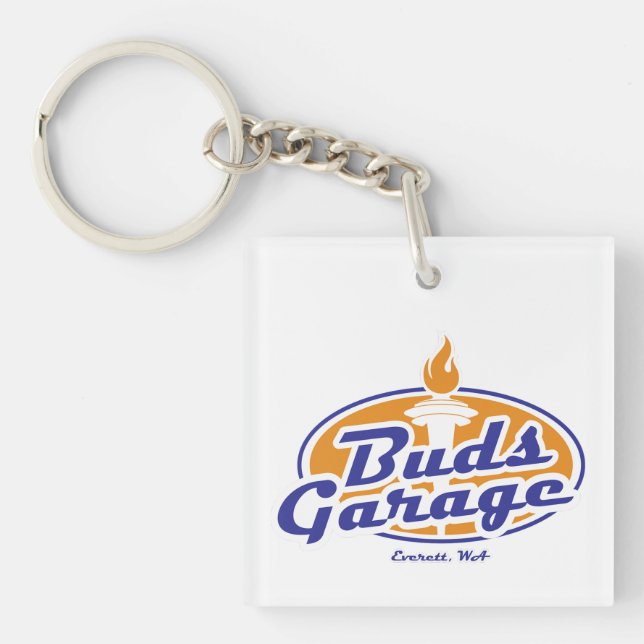 Everett's favorite garage! keychain (Front)
