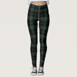 Everglade, Celtic Green, Black Tartan; Plaid Leggings<br><div class="desc">Tartan; plaid is a traditional Scottish fabric design and textile art that uses a repeating pattern of vertical and horizontal stripes. It is a checkerboard pattern made up of weaving small squares of different dark colors together.
And it is most commonly found on kilts and other Scottish clothing.</div>