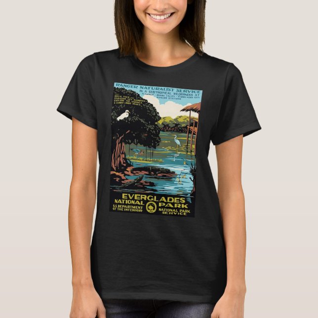 Everglade National Park Vintage Poster T-Shirt (Front)