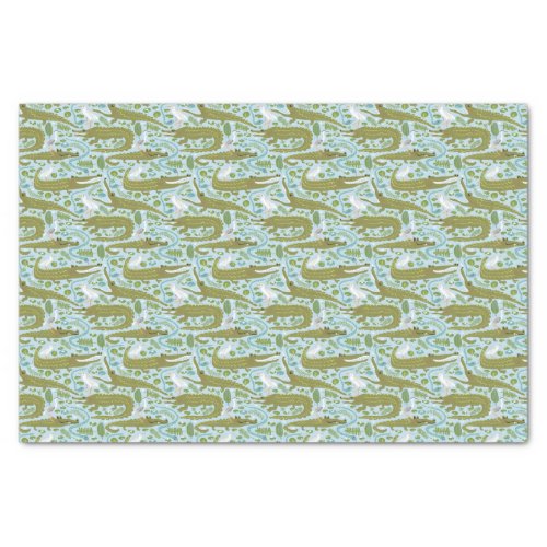 everglades alligators tissue paper