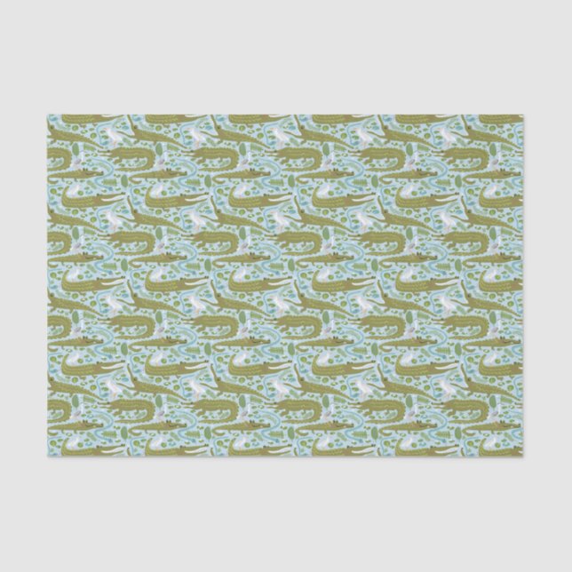 everglades alligators tissue paper (Front)