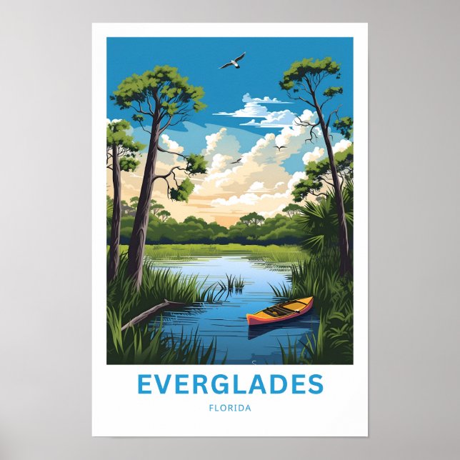 Everglades Florida Travel Print (Front)