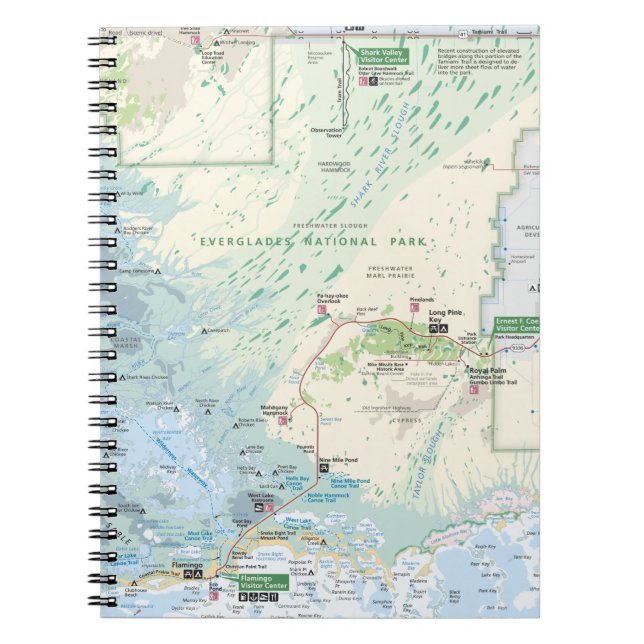 Everglades map notebook (Front)