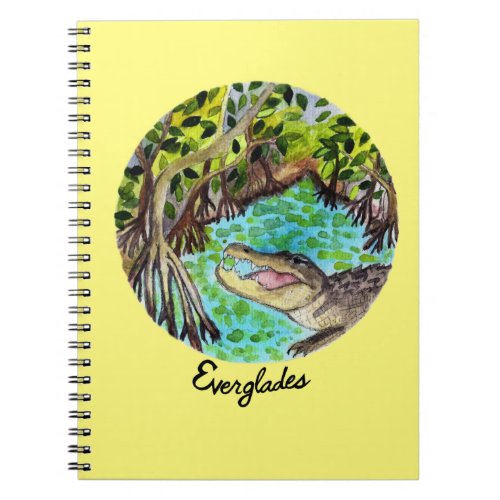 Everglades National Park Alligator Watercolor Notebook