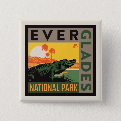 Everglades National Park  Florida Button