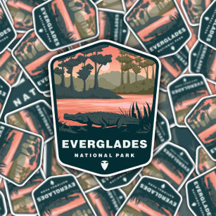 Everglades National Park Florida   Die-Cut Sticker