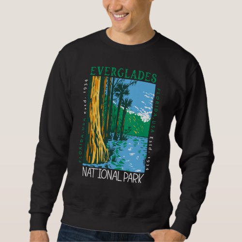  Everglades National Park Florida Distressed Retro Sweatshirt