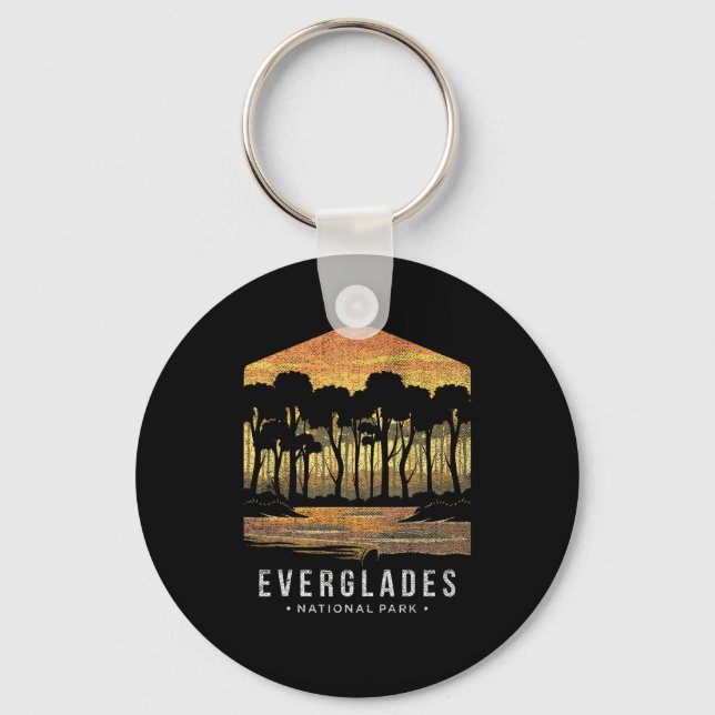 Everglades National Park Florida Fl Citrus State V Keychain (Front)