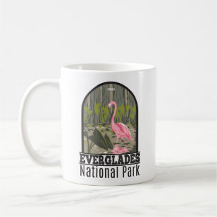Everglades National Park Florida Flamingo Vintage Coffee Mug