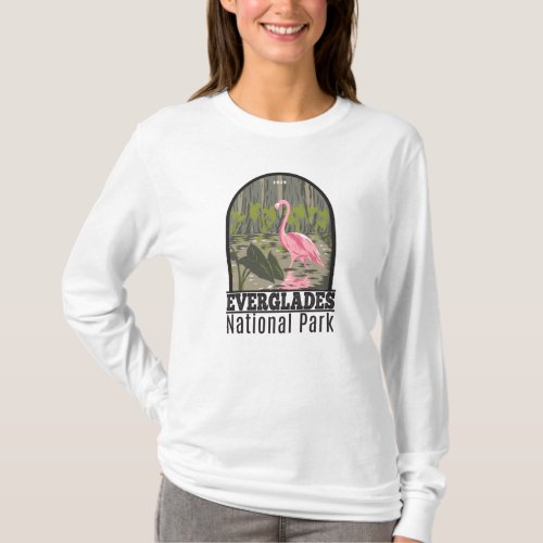 Everglades National Park Florida Flamingo Vintage T_Shirt