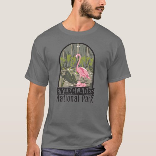 Everglades National Park Florida Flamingo Vintage T_Shirt